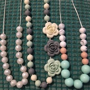 Teething necklaces